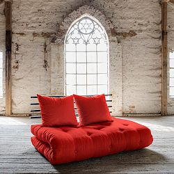 Rozkládací pohovka Karup Shin Sano Black/Red