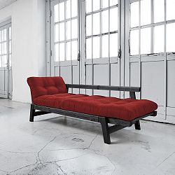 Rozkládací pohovka Karup Step Black/Passion Red