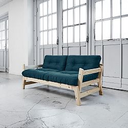 Rozkládací pohovka Karup Step Natural/Deep Blue