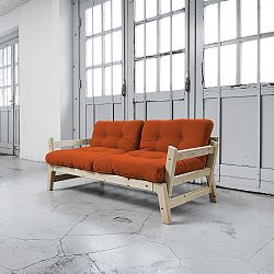 Rozkládací pohovka Karup Step Natural/Orange