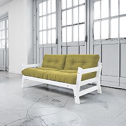 Rozkládací pohovka Karup Step White/Avocado Green