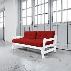 Rozkládací pohovka Karup Step White/Red