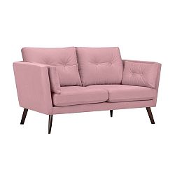 Růžová 2místná pohovka Mazzini Sofas Cotton