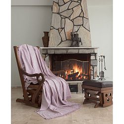 Růžová deka Cover Lurisso, 170 x 220 cm