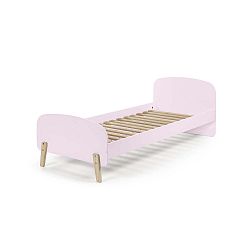 Růžová dětská postel Vipack Kiddy, 200 x 90 cm