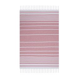 Růžová plážová osuška Fouta, 170 x 100 cm