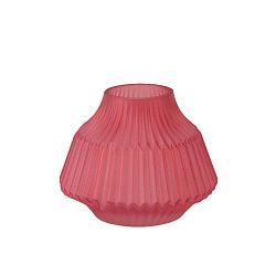 Růžová skleněná váza PT LIVING, Ø 16 cm