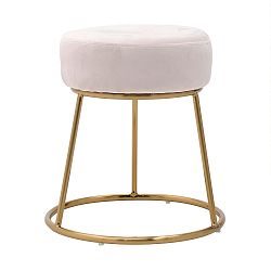 Růžová stolička InArt Velvet Society, výška 46 cm