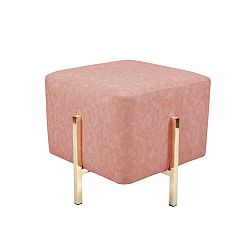 Růžová stolička / puf 360 Living Liani