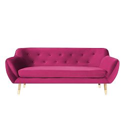 Růžová třímístná pohovka Mazzini Sofas Amelie