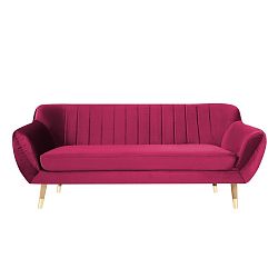 Růžová třímístná pohovka Mazzini Sofas Benito