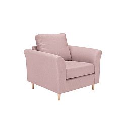 Růžové křeslo Kooko Home Smooth