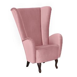 Růžové křeslo Max Winzer Aurora Velvet