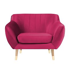 Růžové křeslo Mazzini Sofas Benito