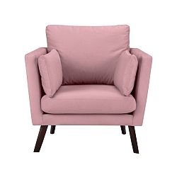 Růžové křeslo Mazzini Sofas Cotton
