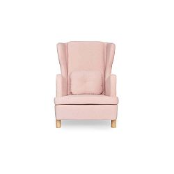 Růžové křeslo ušák SKANDICA Ingrid Flamingo