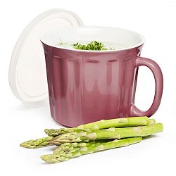 Růžový hrnek na polévku Sagaform, 500 ml