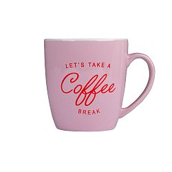 Růžový keramický hrnek Tri-Coastal Design Coffee