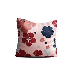 Růžový polštář Oyo home Kayla, 40 x 40 cm