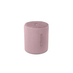 Růžový puf Mazzini Sofas Fiore, ⌀ 40 cm