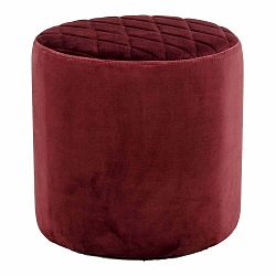 Růžový sametový puf Bonami Essentials Ejby