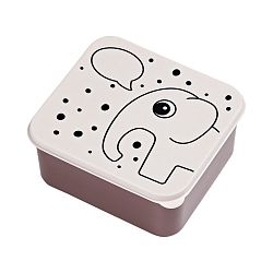 Růžový svačinový box Done by Deer Contour