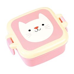 Růžový svačinový box Rex London Cookie the Cat