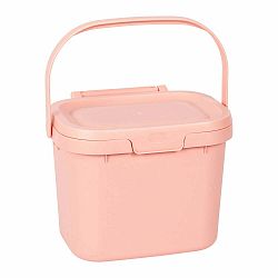 Růžový úložný box Addis Caddy, 4,5 l
