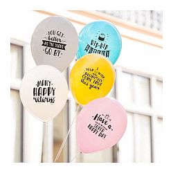 Sada 10 balónků Mr. Wonderful Cool birthday