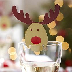 Sada 10 ozdob na skleničky Neviti Rocking Rudolf
