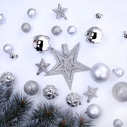 Sada 100 vánočních ozdob DecoKing Star