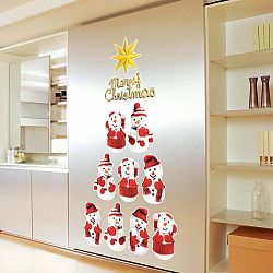 Sada 11 vánočních samolepek Fanastick Snowmen