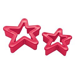 Sada 2 červených vykrajovátek Koziol Star