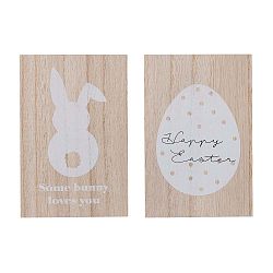 Sada 2 dřevěných dekorací Bloomingville Somebunny