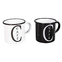 Sada 2 hrnků Antic Line Cafe Noir Et Blanc