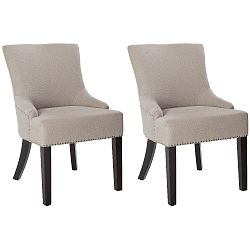 Sada 2 křesel Lotus Taupe