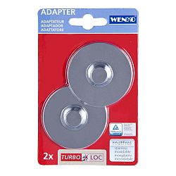 Sada 2 nástěnných háčků Wenko Turbo-Loc Shiny