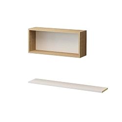 Sada 2 nástěnných polic Blanca, délka 80 cm