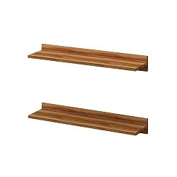 Sada 2 nástěnných polic Duoma, délka 80 cm