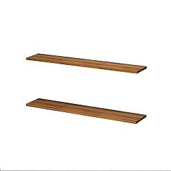 Sada 2 nástěnných polic Enjoy, délka 80 cm