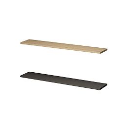 Sada 2 nástěnných polic Lapis, délka 80 cm