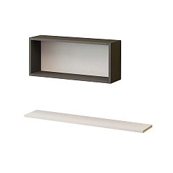 Sada 2 nástěnných polic Neretva, délka 80 cm