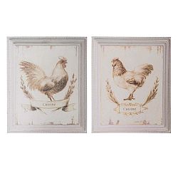 Sada 2 obrázků Antic Line Chicken