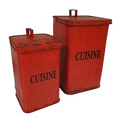 Sada 2 odpadkových košů Antic Line Cuisine