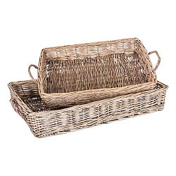 Sada 2 podnosů z proutí Last Deco Tray
