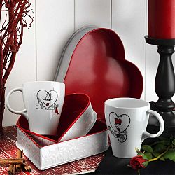 Sada 2 porcelánových hrnků In Love