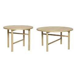 Sada 2 příručních stolků Hübsch Oak Table