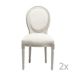 Sada 2 šedých jídelních židlí Kare Design Loius