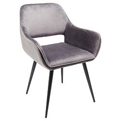 Sada 2 šedých židlí Kare Design Francisco