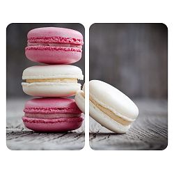 Sada 2 skleněných krytů na sporák Wenko Macarons